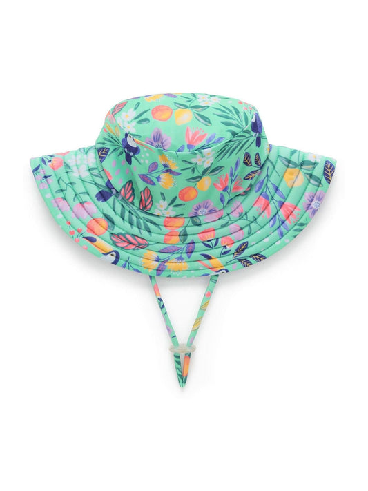 Purebaby Green Broad Brim Swim Hat image 2