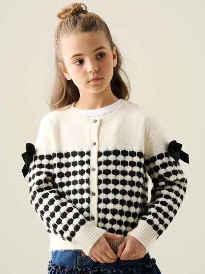 Dsiney Kidz - Angel & Rocket Cream Nina Bow Detail Cardigan image 1