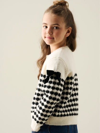 Dsiney Kidz - Angel & Rocket Cream Nina Bow Detail Cardigan image 5