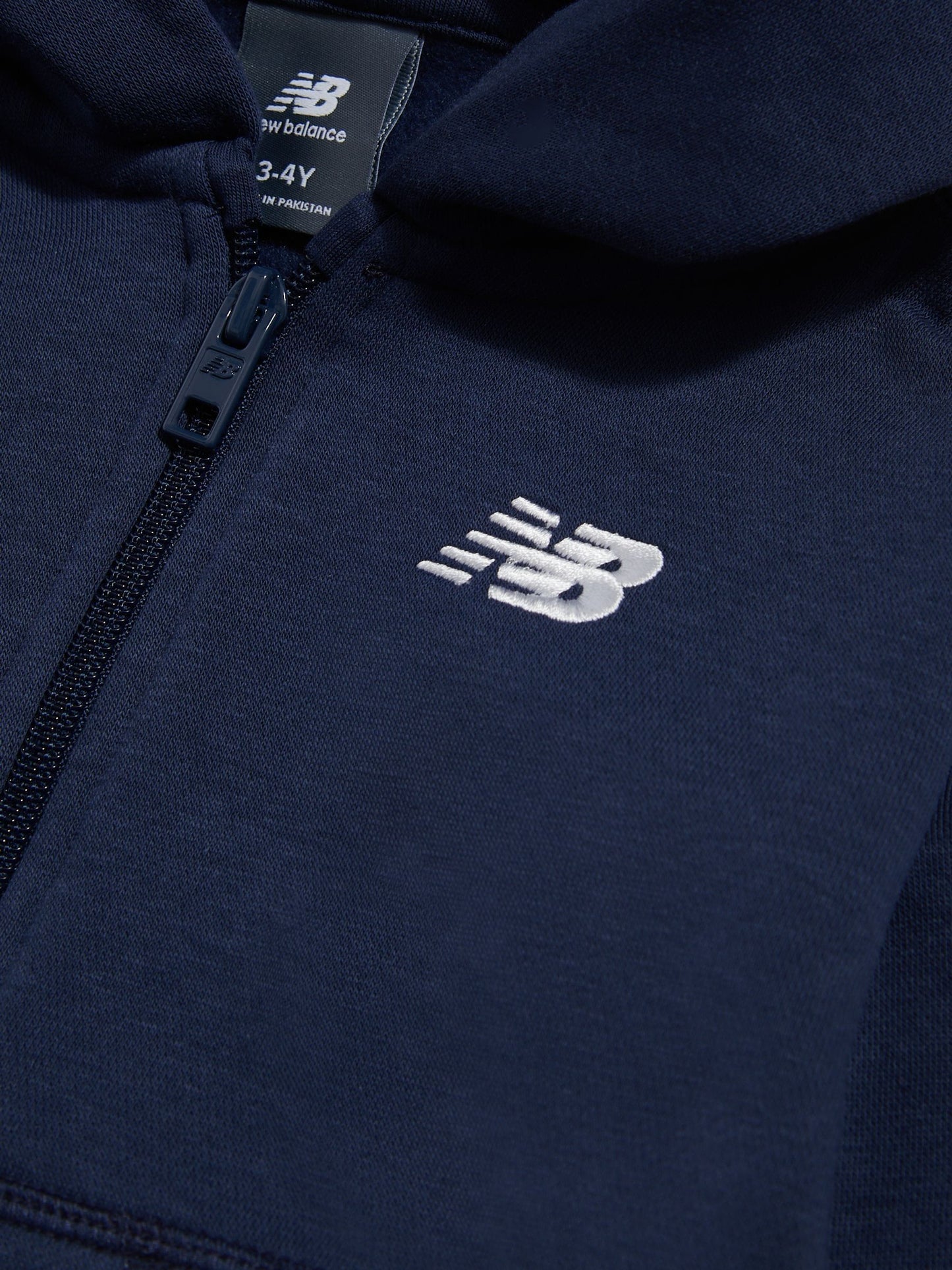 Dsiney Kidz - New Balance Navy Small Logo Full Zip Hoodie image 3