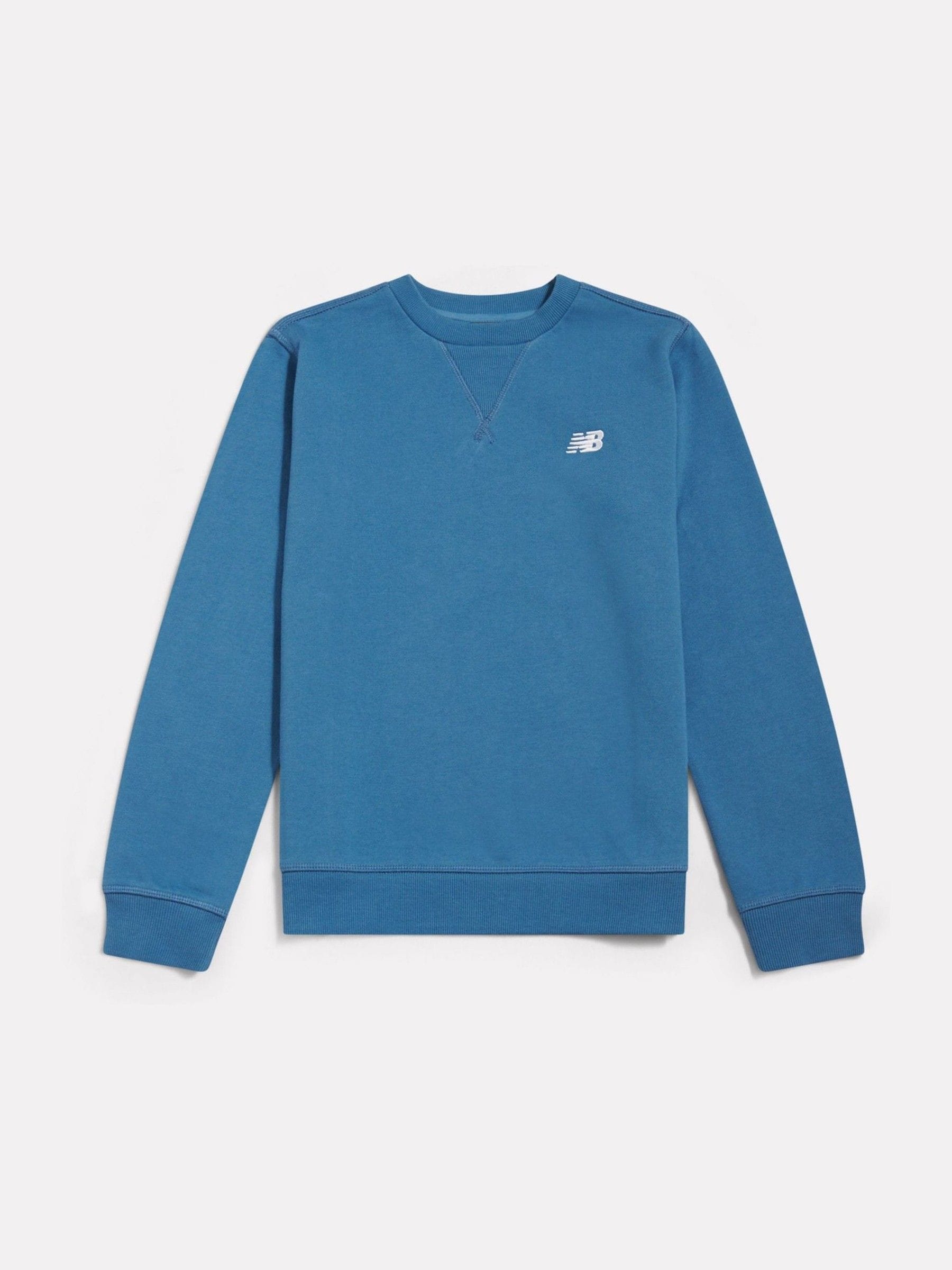Dsiney Kidz - New Balance Light Blue French Terry Small Logo Crew Neck Sweatshirt image 6