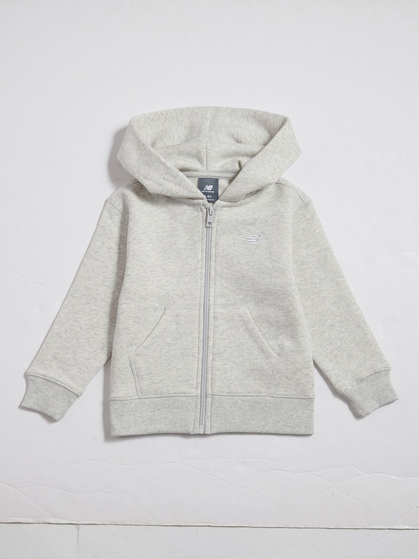 Dsiney Kidz - New Balance Grey Small Logo Zip Through Hoodie image 1