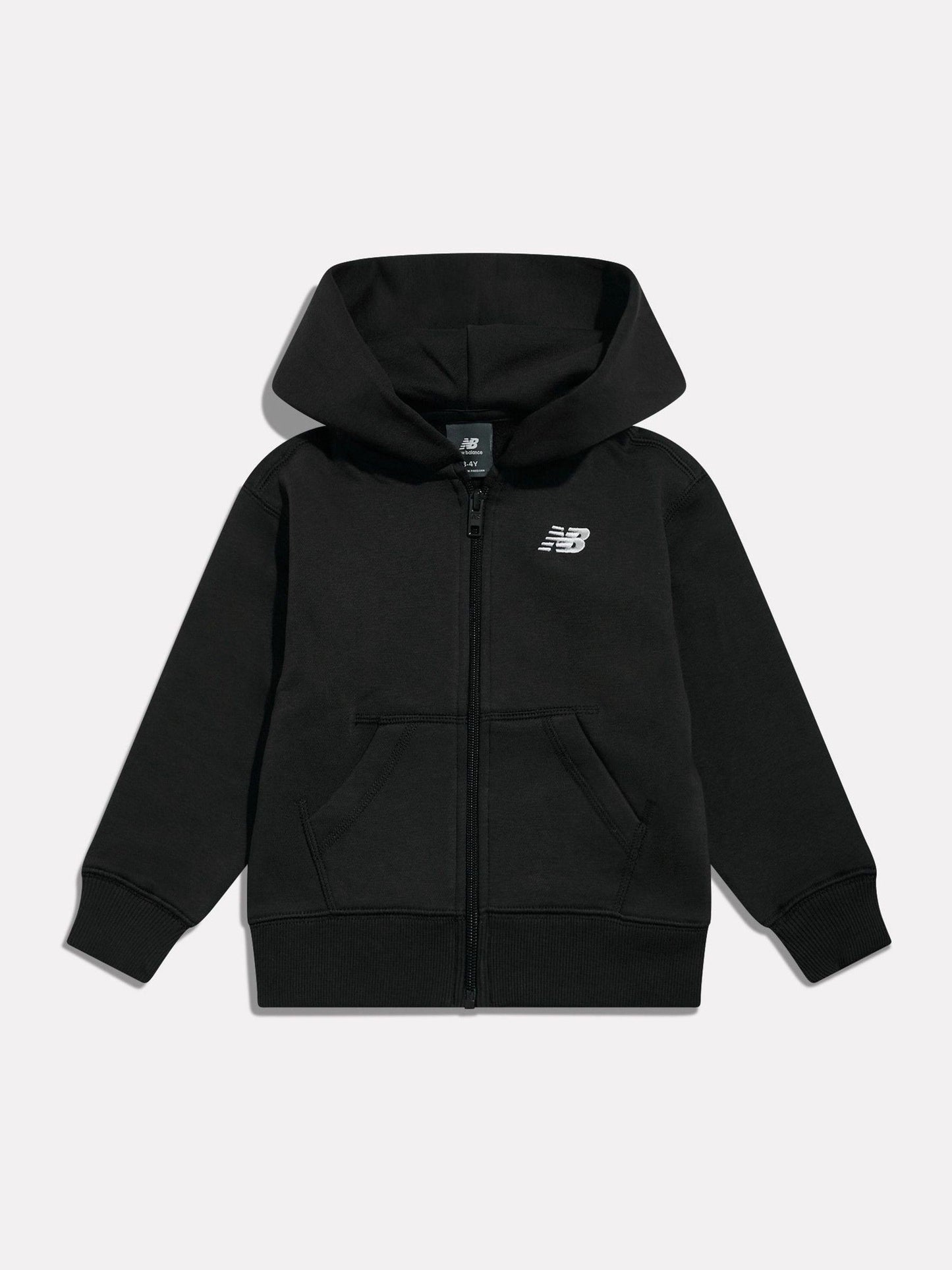 Dsiney Kidz - New Balance Black Small Logo Full Zip Hoodie image 1