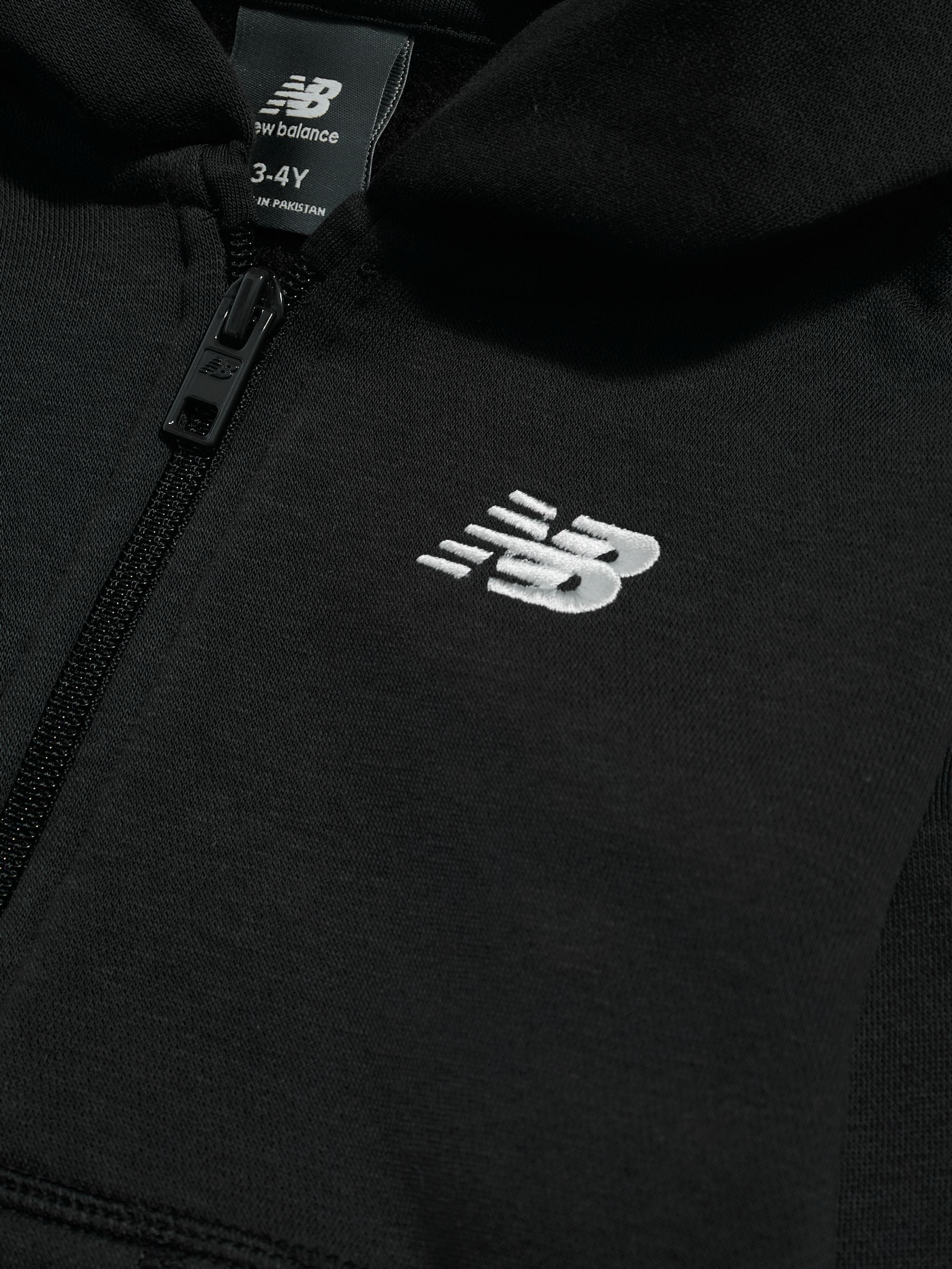 Dsiney Kidz - New Balance Black Small Logo Full Zip Hoodie image 3