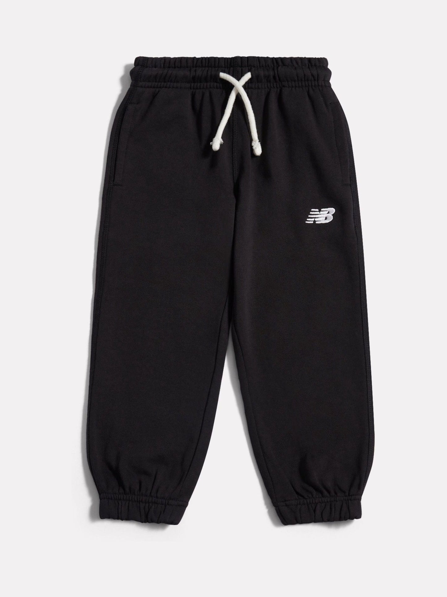 New Balance Black Small Logo French Terry Joggers image 1