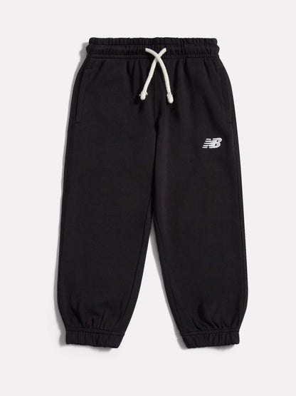 New Balance Black Small Logo French Terry Joggers image 1