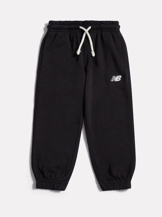 New Balance Black Small Logo French Terry Joggers image 1