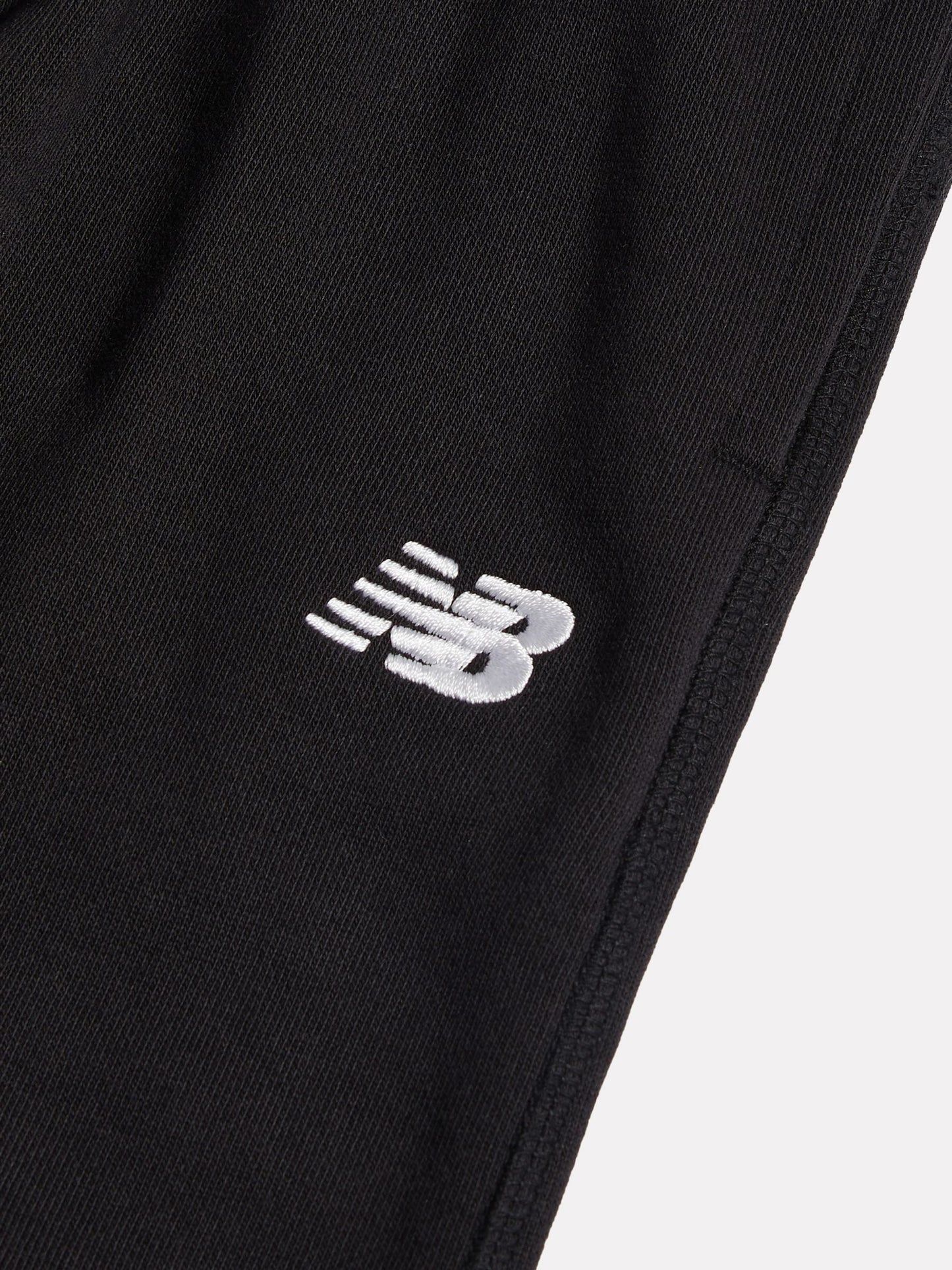 New Balance Black Small Logo French Terry Joggers image 3