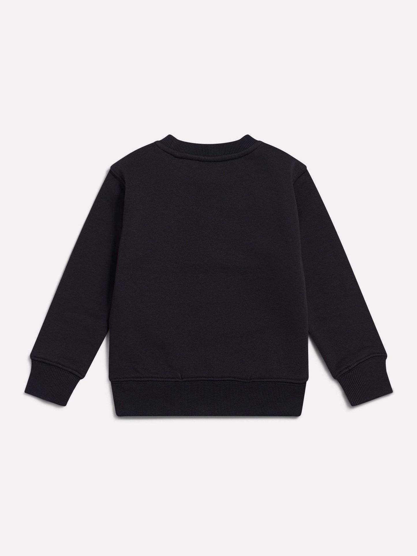 Dsiney Kidz - New Balance Black Stacked Logo Brushback Crew Neck Sweatshirt image 2