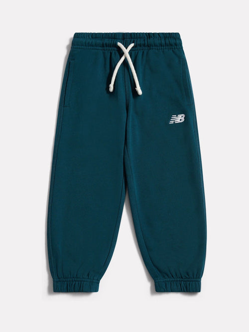 New Balance Green Small Logo French Terry Joggers image 1
