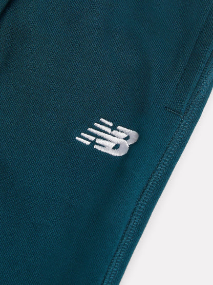 New Balance Green Small Logo French Terry Joggers image 3