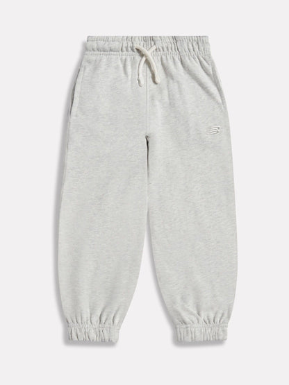 New Balance Grey Small Logo French Terry Joggers image 1