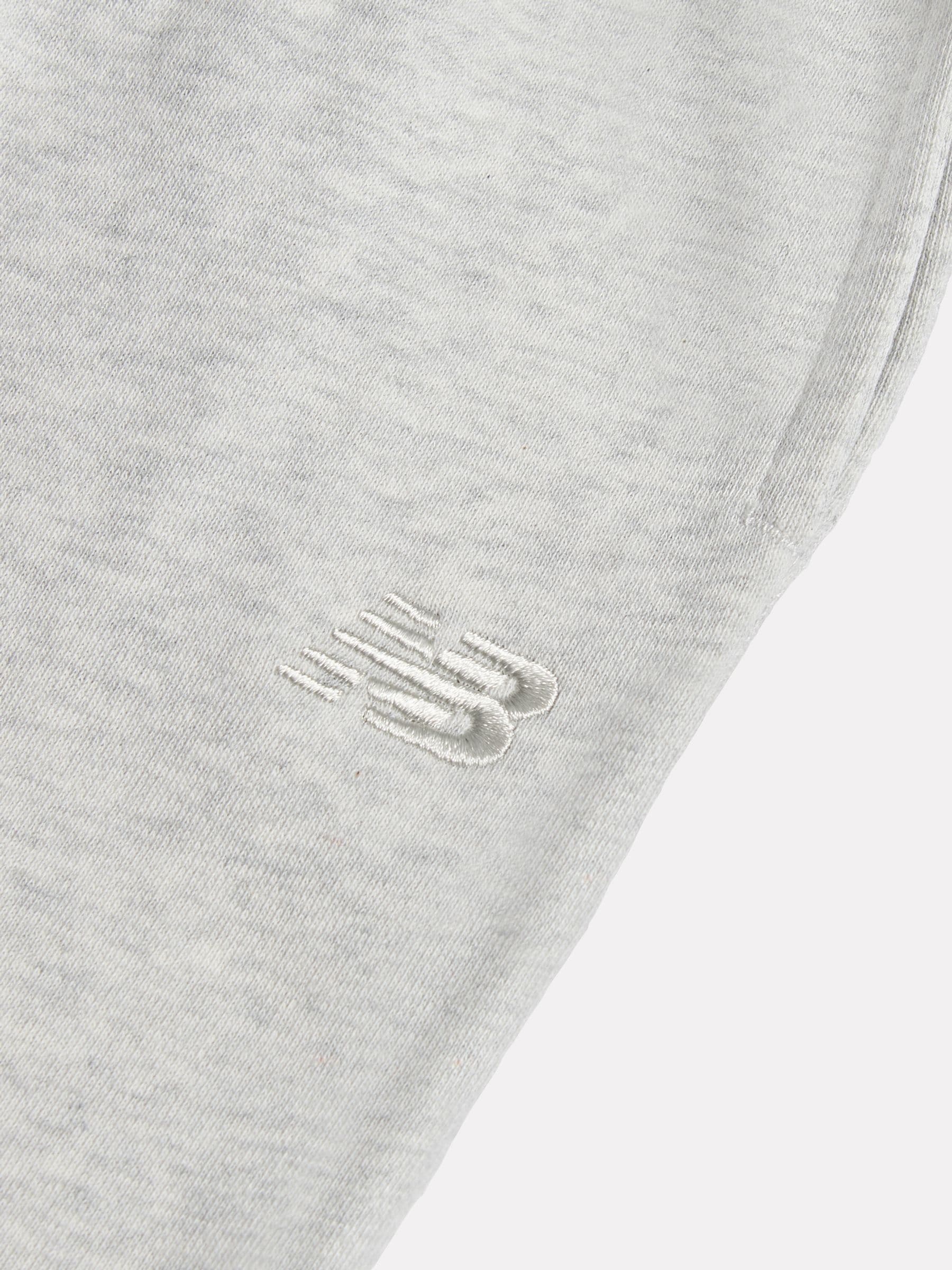 New Balance Grey Small Logo French Terry Joggers image 3