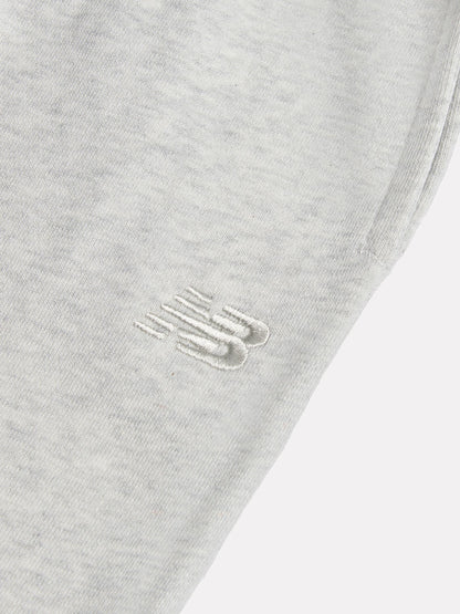 New Balance Grey Small Logo French Terry Joggers image 3