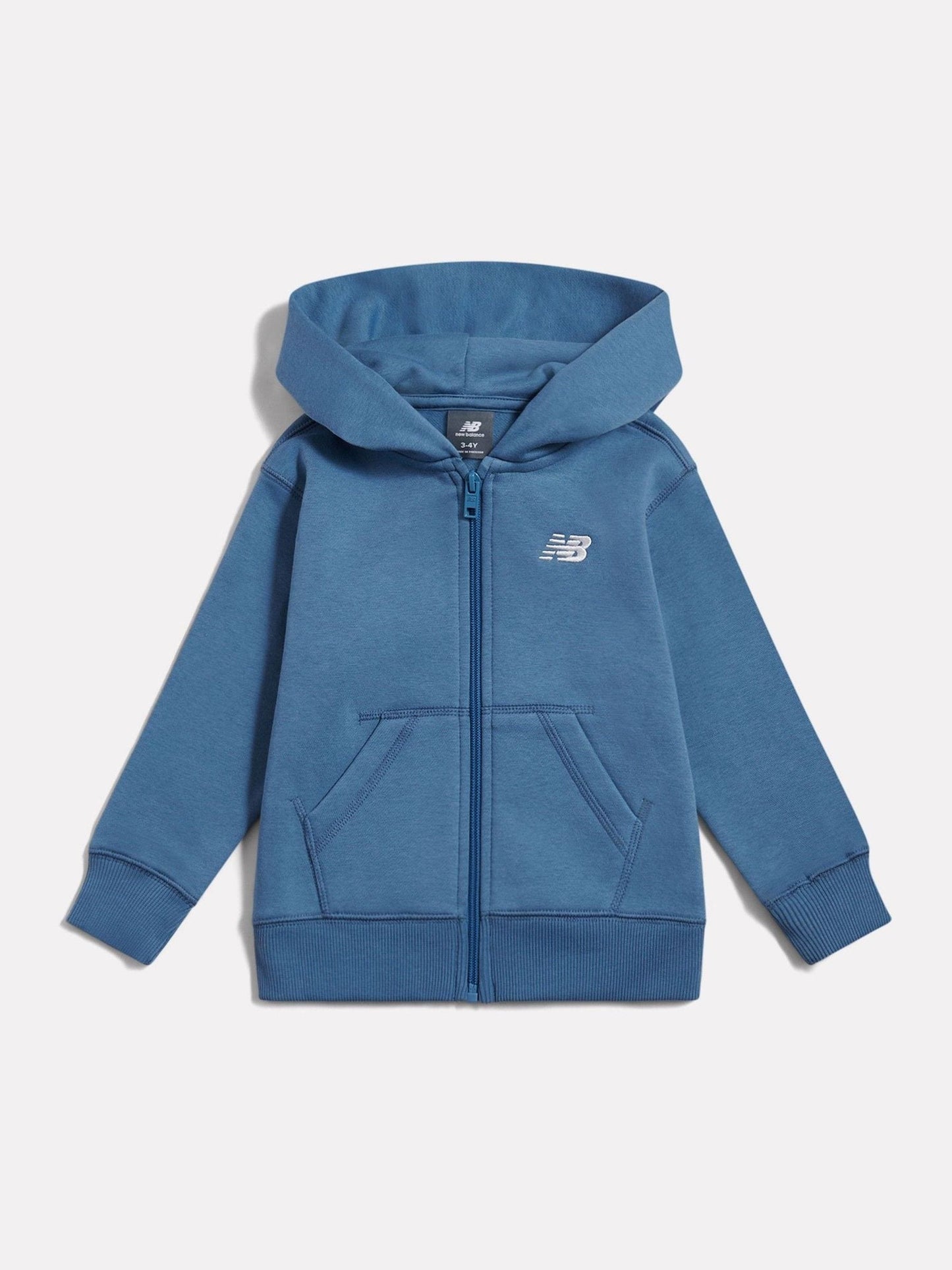 Dsiney Kidz - New Balance Blue Small Logo Zip Through Hoodie image 1