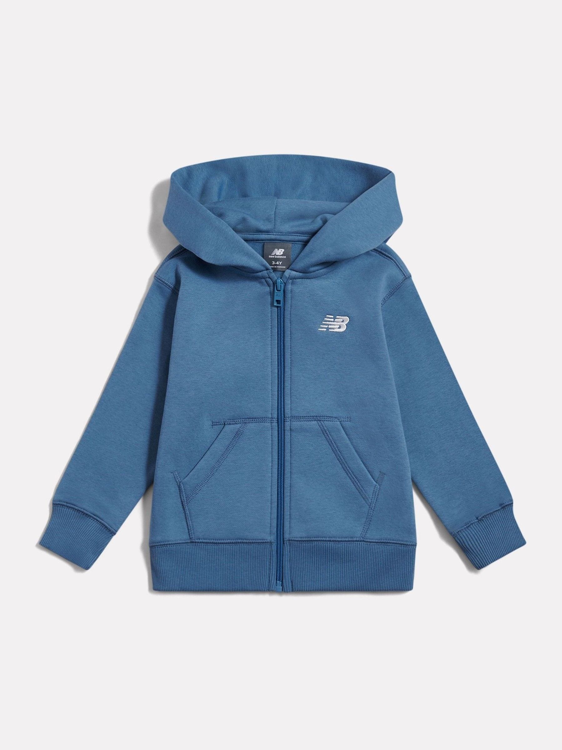 Dsiney Kidz - New Balance Blue Small Logo Zip Through Hoodie image 1