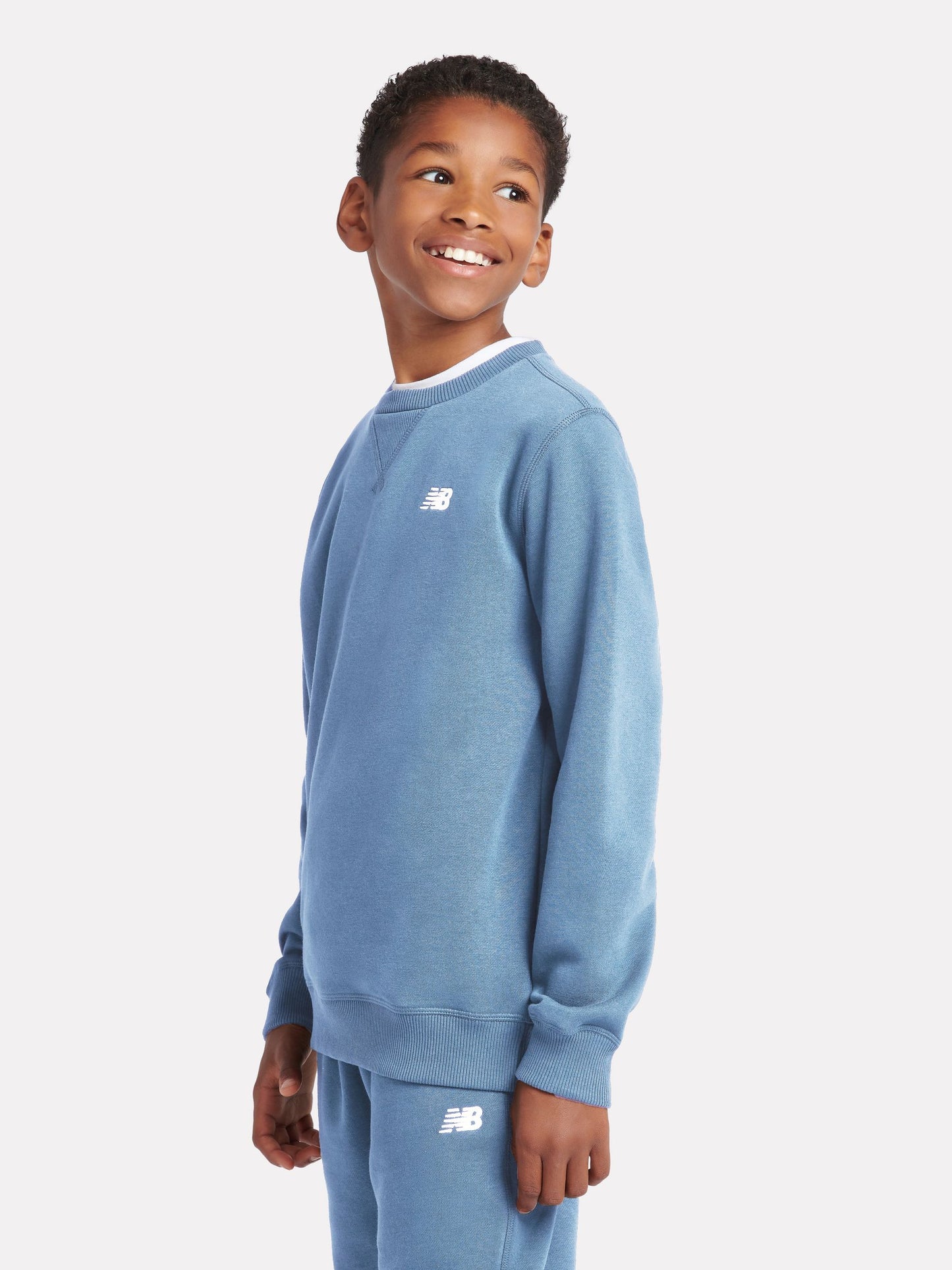 Dsiney Kidz - New Balance Blue Small Logo Sweatshirt image 3