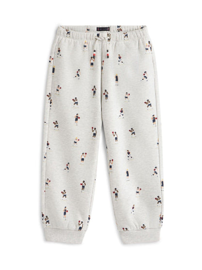 Tommy Hilfiger Grey Print Terry Cuffed Joggers image 5
