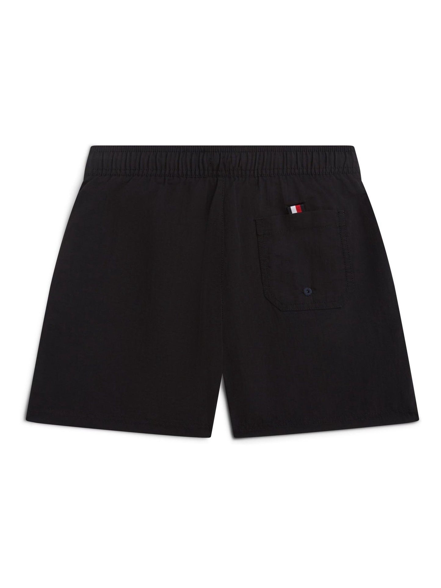 Tommy Hilfiger Black Original Logo Embroidery Mid Length Swim Shorts image 2