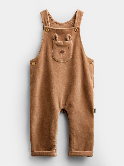 Dsiney Kidz - Jojo Maman Bébé Brown Bear Jersey Dungaree & Bodysuit Set image 4