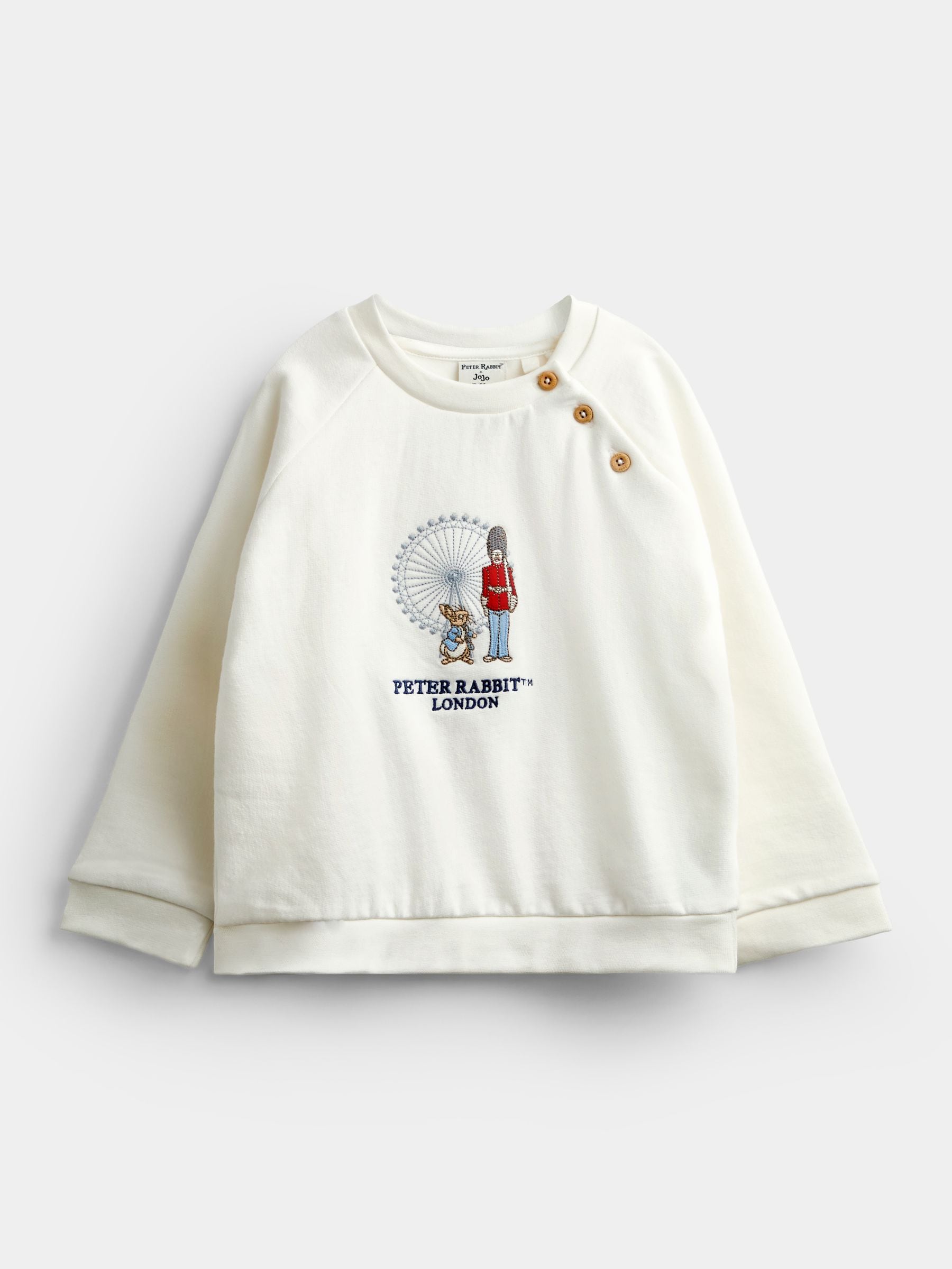 Dsiney Kidz - Jojo Maman Bébé Cream Peter Rabbit™ London 2-Piece Sweatshirt & Leggings Set image 4