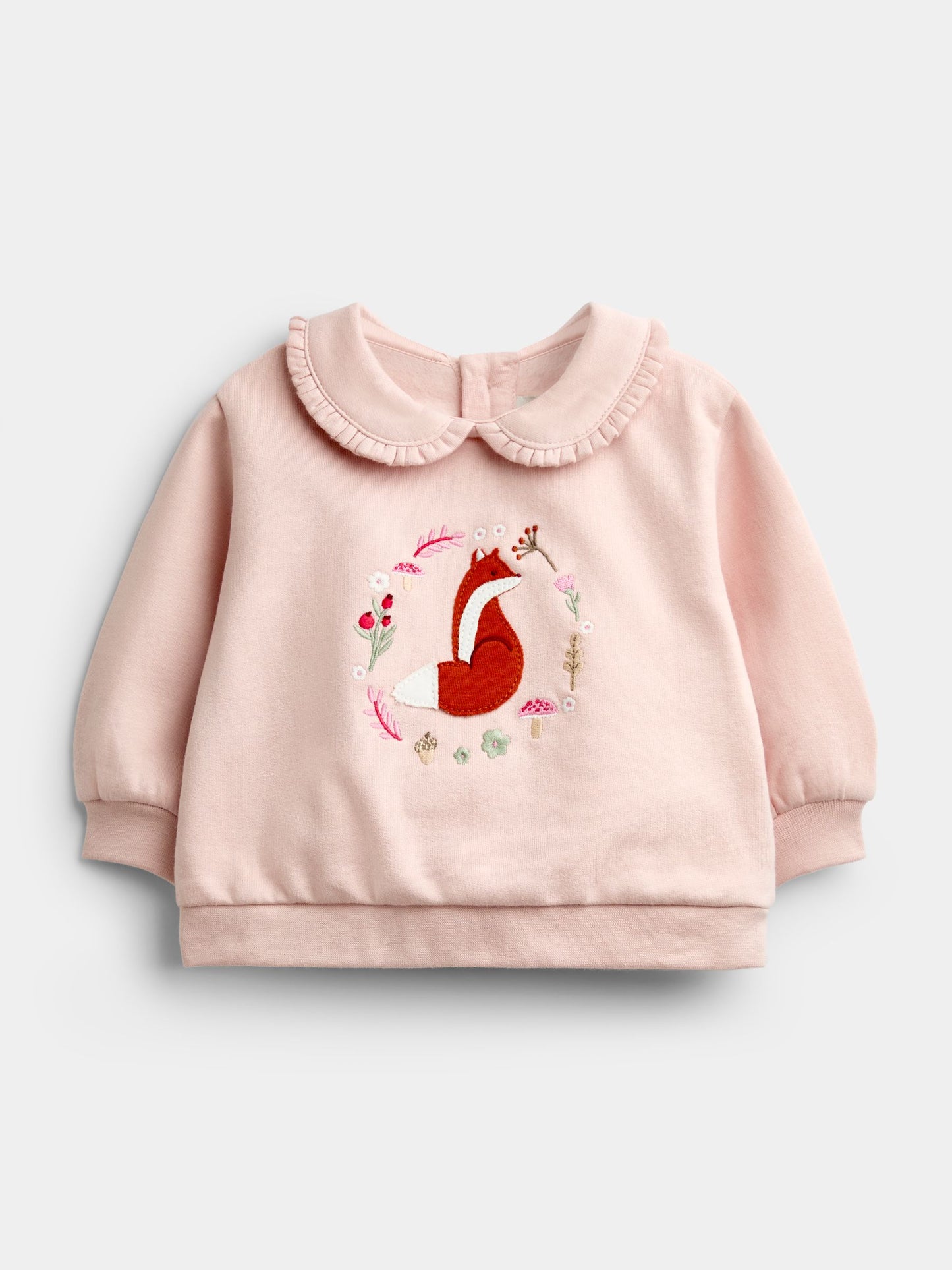 Dsiney Kidz - Jojo Maman Bébé Rose Pink Fox Sweatshirt & Leggings Set image 2