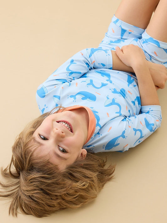 Dsiney Kidz - MORI Blue Whale Song Swim Shorts image 1