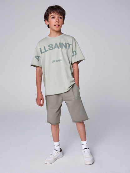 Dsiney Kidz - smALLSAINTS Green Biggy Oversized T-Shirt and Sweat Shorts Set image 1