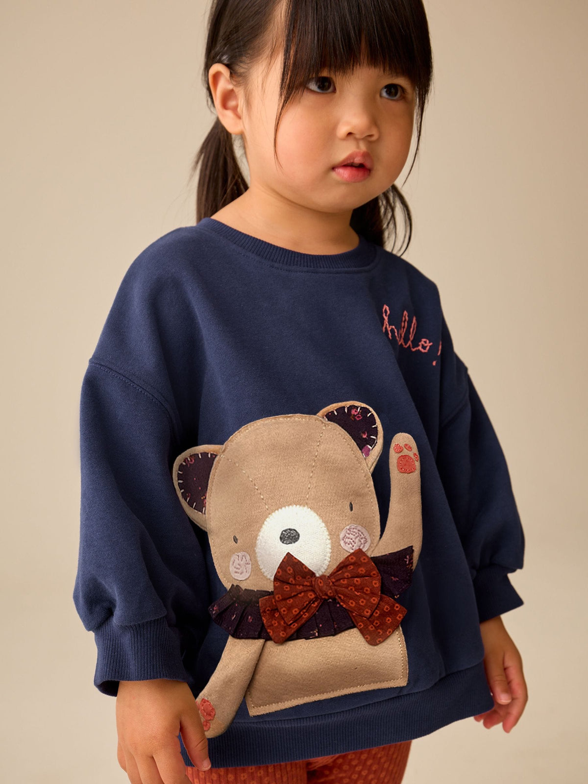 Navy Bear Sweatshirt and Leggings Set (3mths-7yrs) - image 4