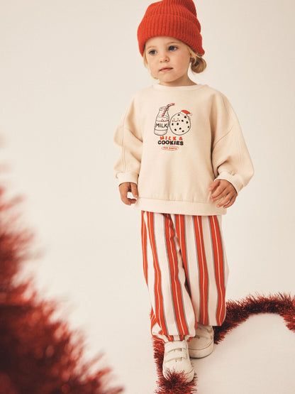 Cream/Red Christmas Cookie Sweatshirt and Barrel Leg Set (3mths-7yrs) - image 2