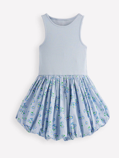 Dsiney Kidz - Boden Blue Bubble Hem Rib Dress image 1