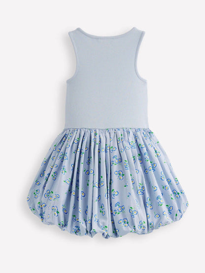 Boden Blue Bubble Hem Rib Dress image 2