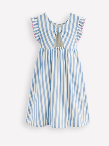 Boden Blue Bow Back Jersey Dress image 2