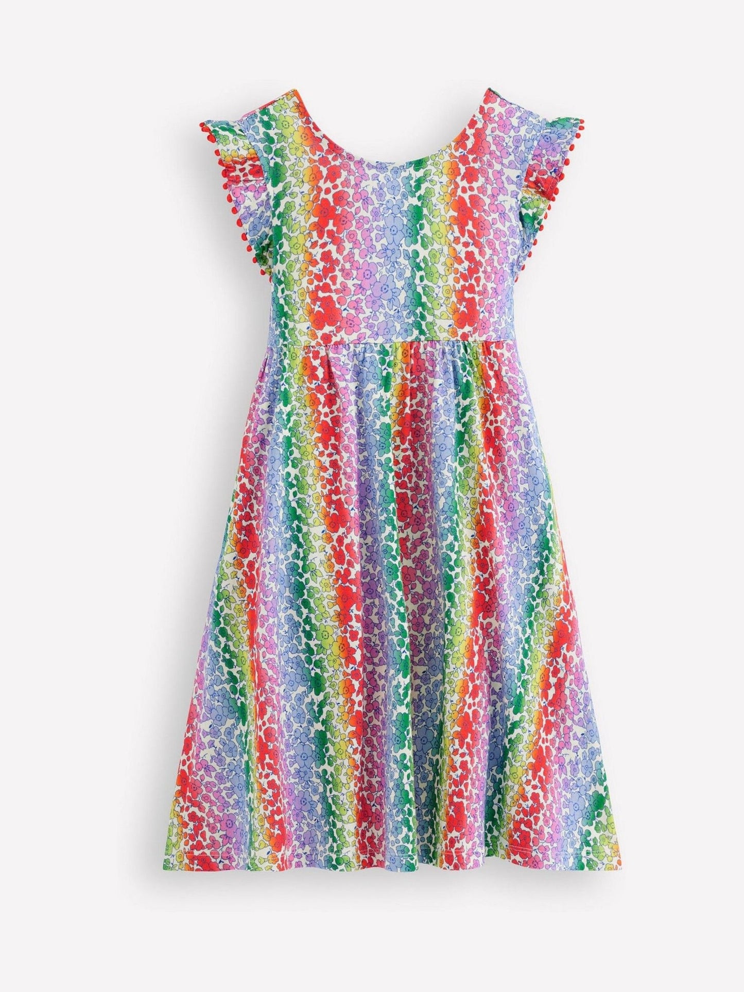 Boden Green Bow Back Jersey Dress image 1