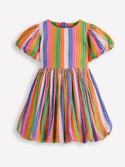 Boden Multi Stripe Bubble Hem Dress image 1