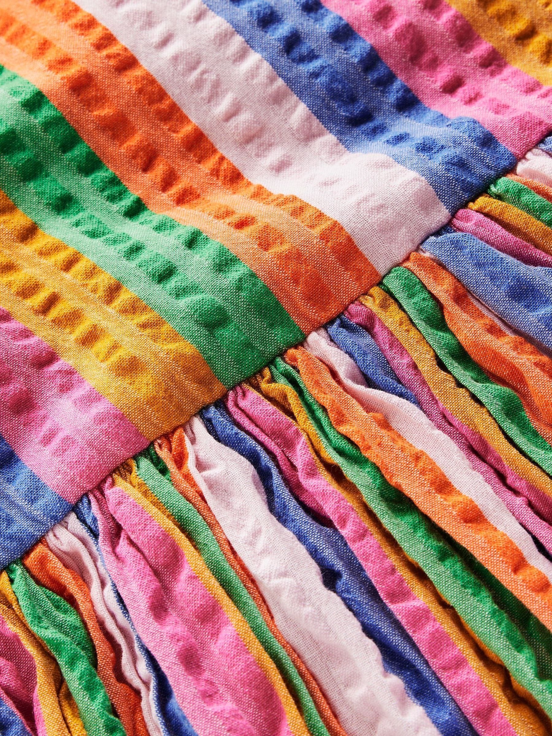 Boden Multi Stripe Bubble Hem Dress image 3