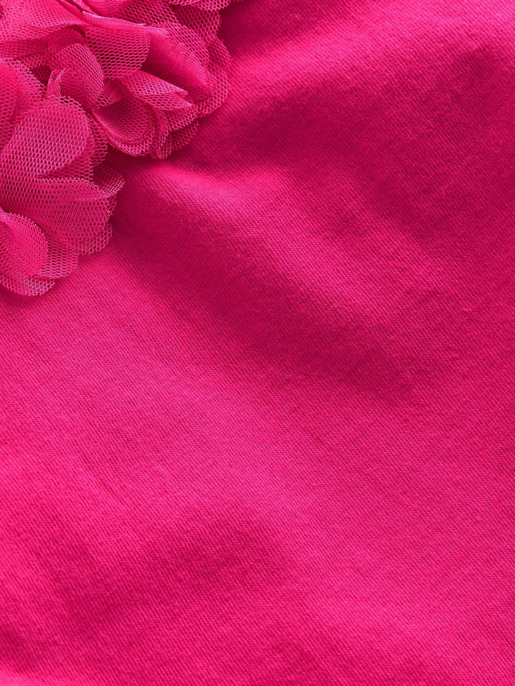 Dsiney Kidz - Boden Pink Flower Trim T-Shirt image 3