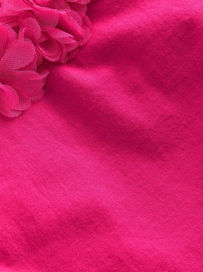 Dsiney Kidz - Boden Pink Flower Trim T-Shirt image 3