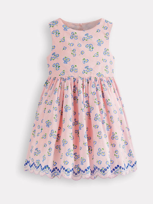 Dsiney Kidz - Boden Pink Broderie Back Detail Dress image 1