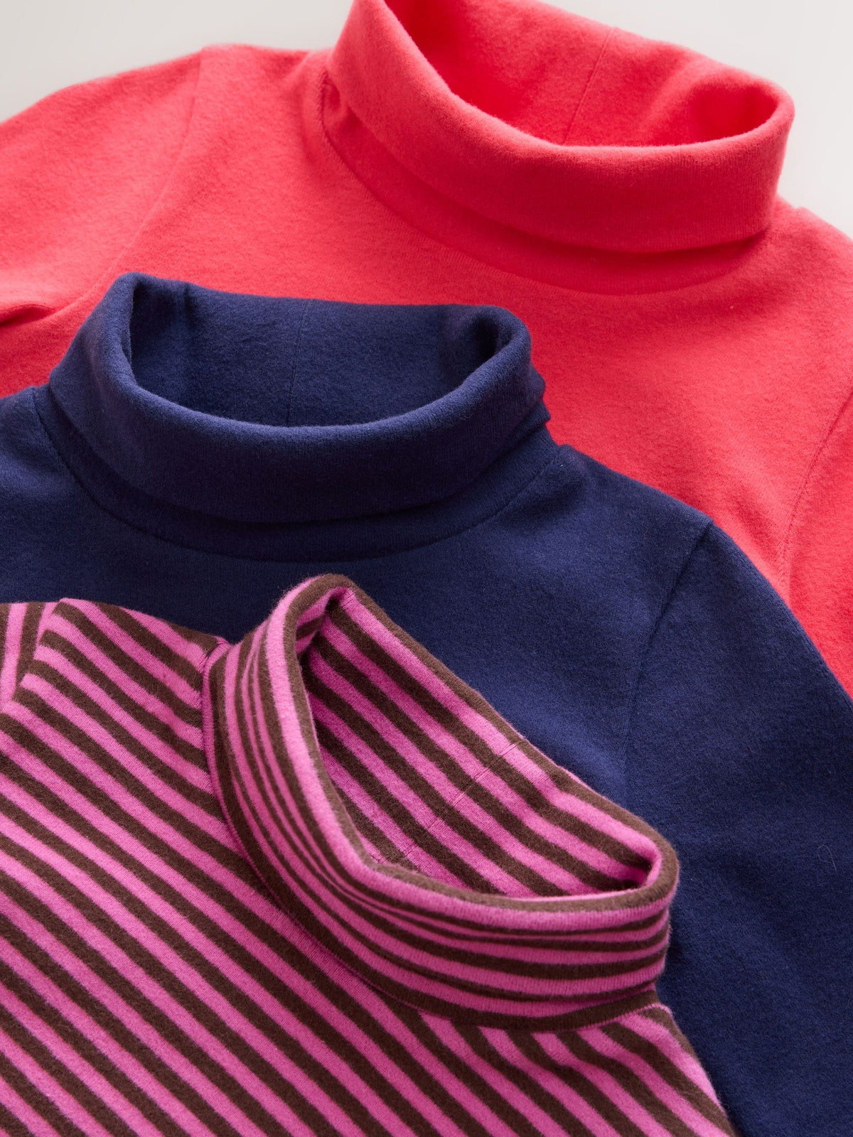 Dsiney Kidz - Navy/ Grey/ Purple Long Sleeve Roll Neck Top 3 Pack (3mths-7yrs) image 7