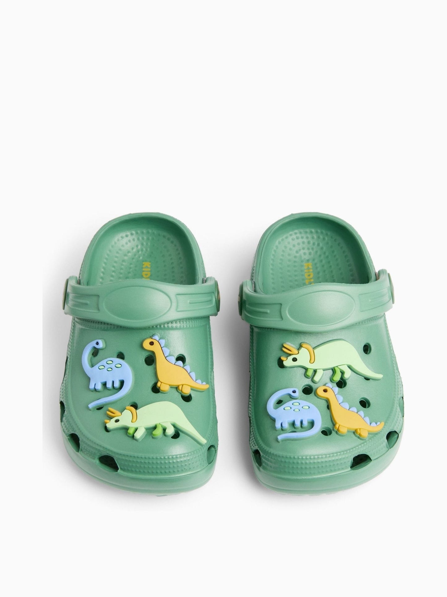 KIDLY by MORI Green Soft Foam Clog Dino Green Sandals image 1