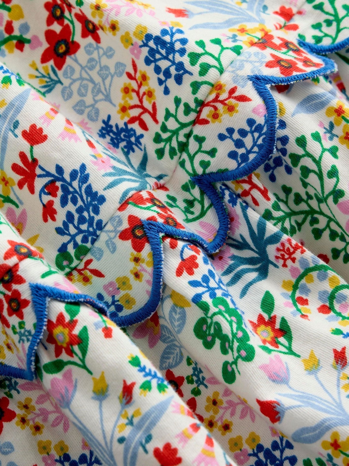 Boden Blue Scallop Tiered Sundress image 3