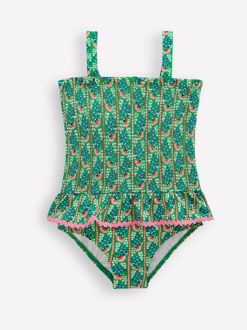 Dsiney Kidz - Boden Green Peplum Smocked Swimsuit image 1