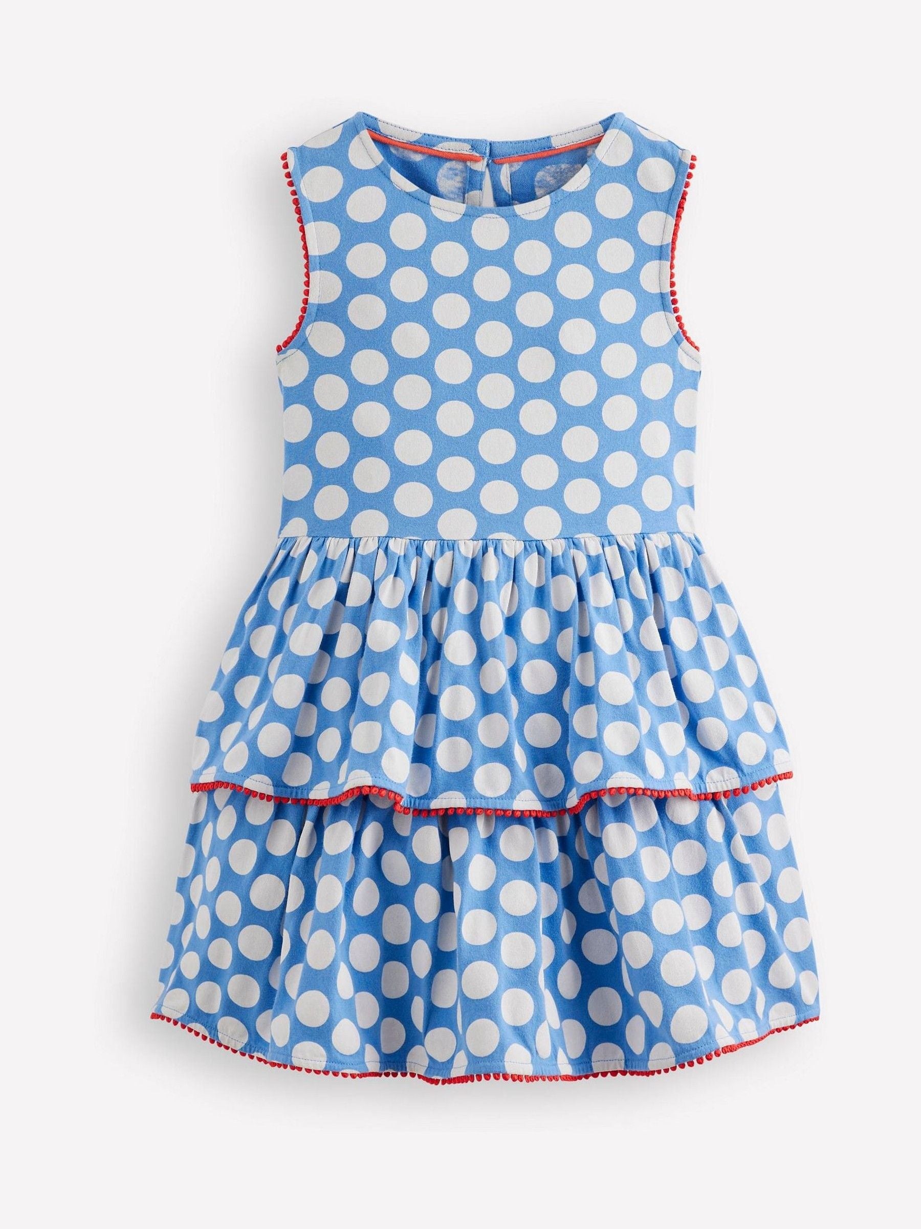 Boden Blue Tiered Jersey Sun Dress image 1