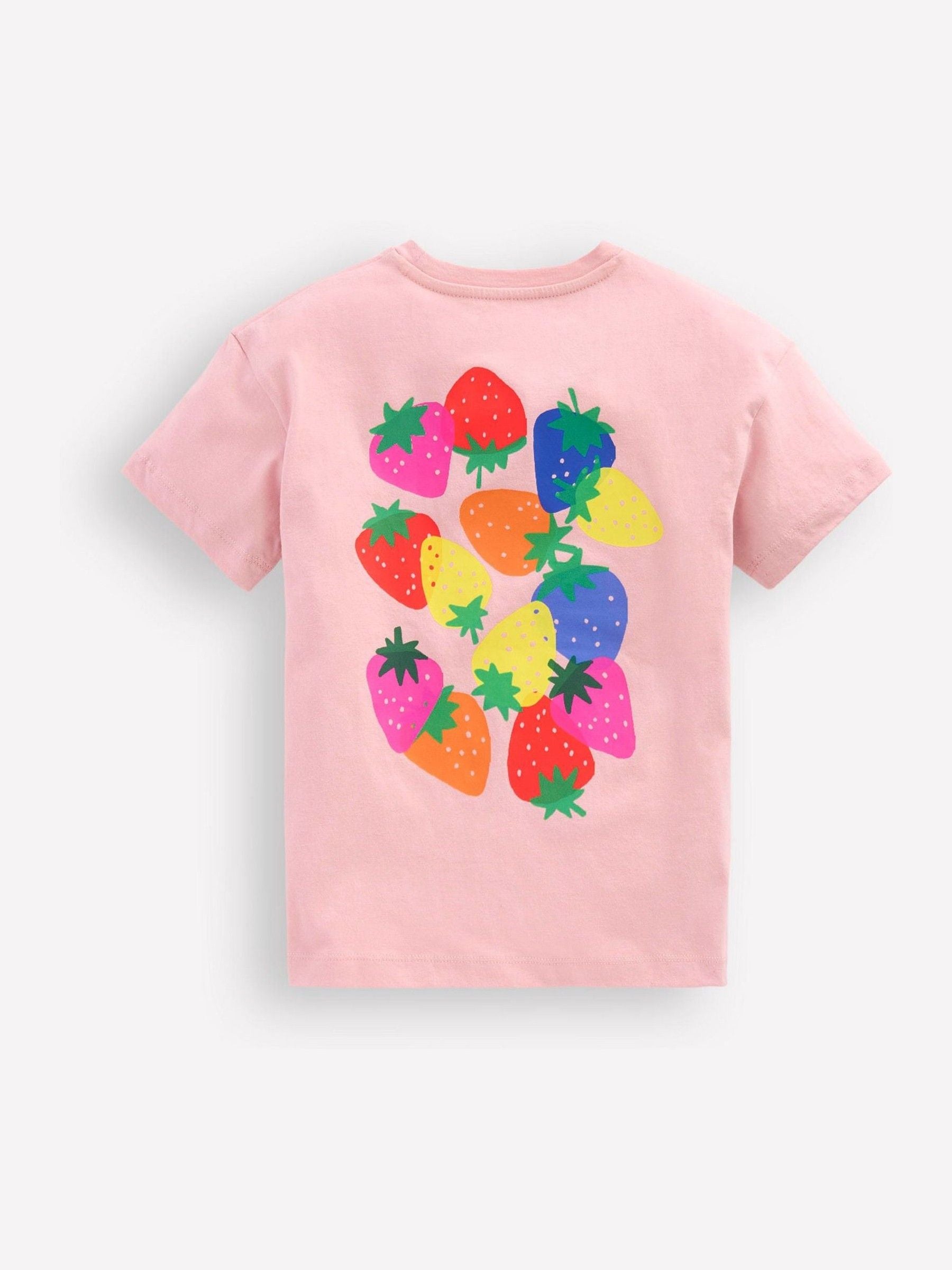 Boden Pink Short Sleeve Printed T-Shirt image 2
