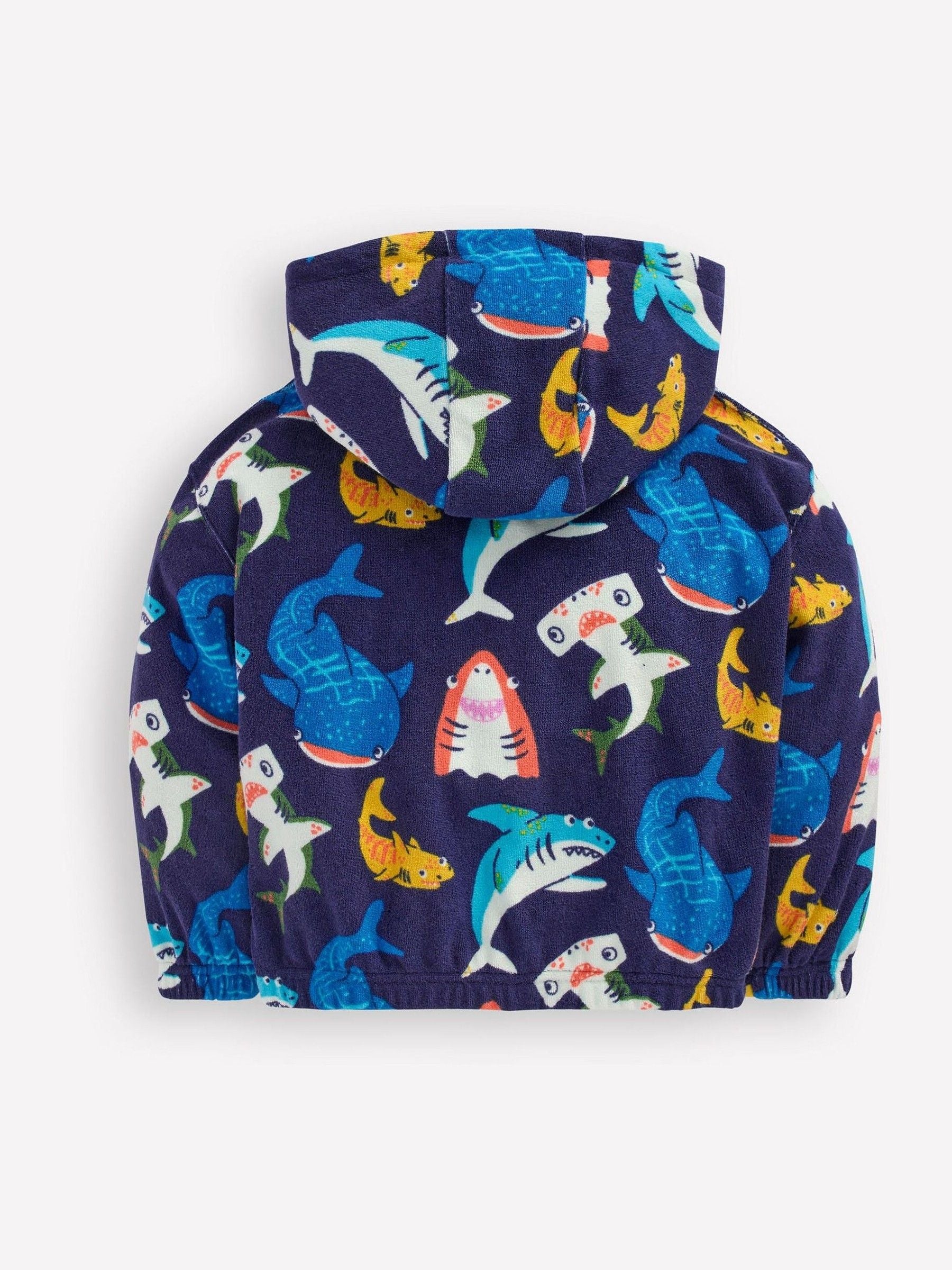 Dsiney Kidz - Boden Blue Towelling Pop-over Hoodie image 2