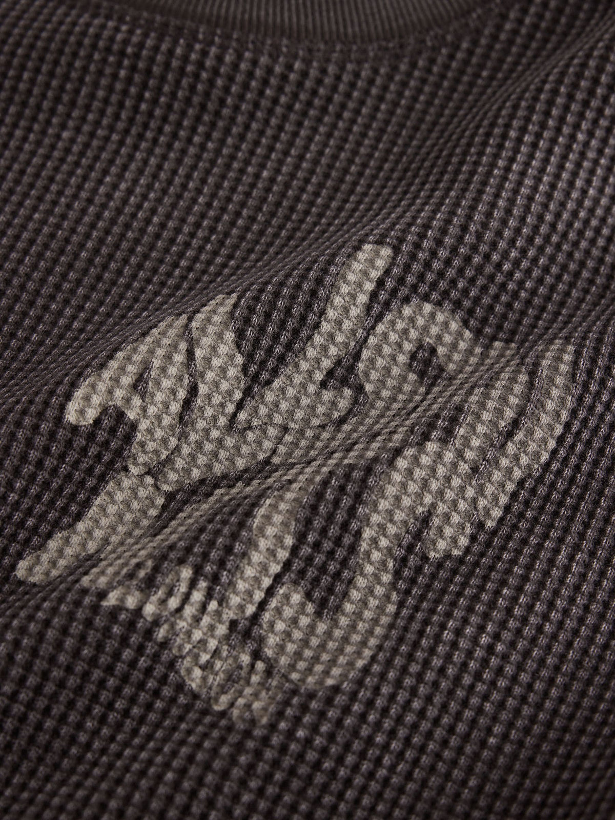 smALLSAINTS Brown Orlando Oversized Waffle Sweatshirt - image 3