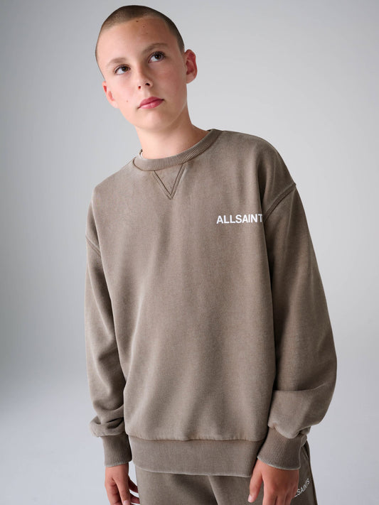 smALLSAINTS Brown Cut Sew Sweatshirt and Joggers Set - image 2