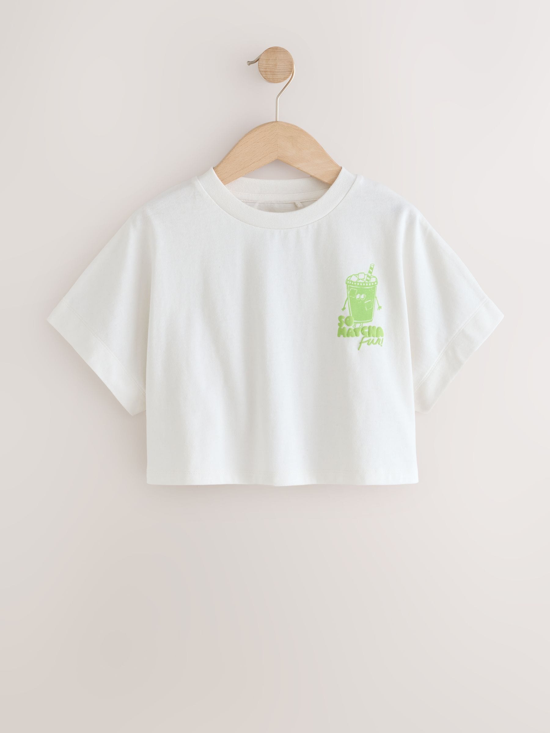 Dsiney Kidz - White Matcha Boxy Graphic T-Shirt (3-16yrs) image 5