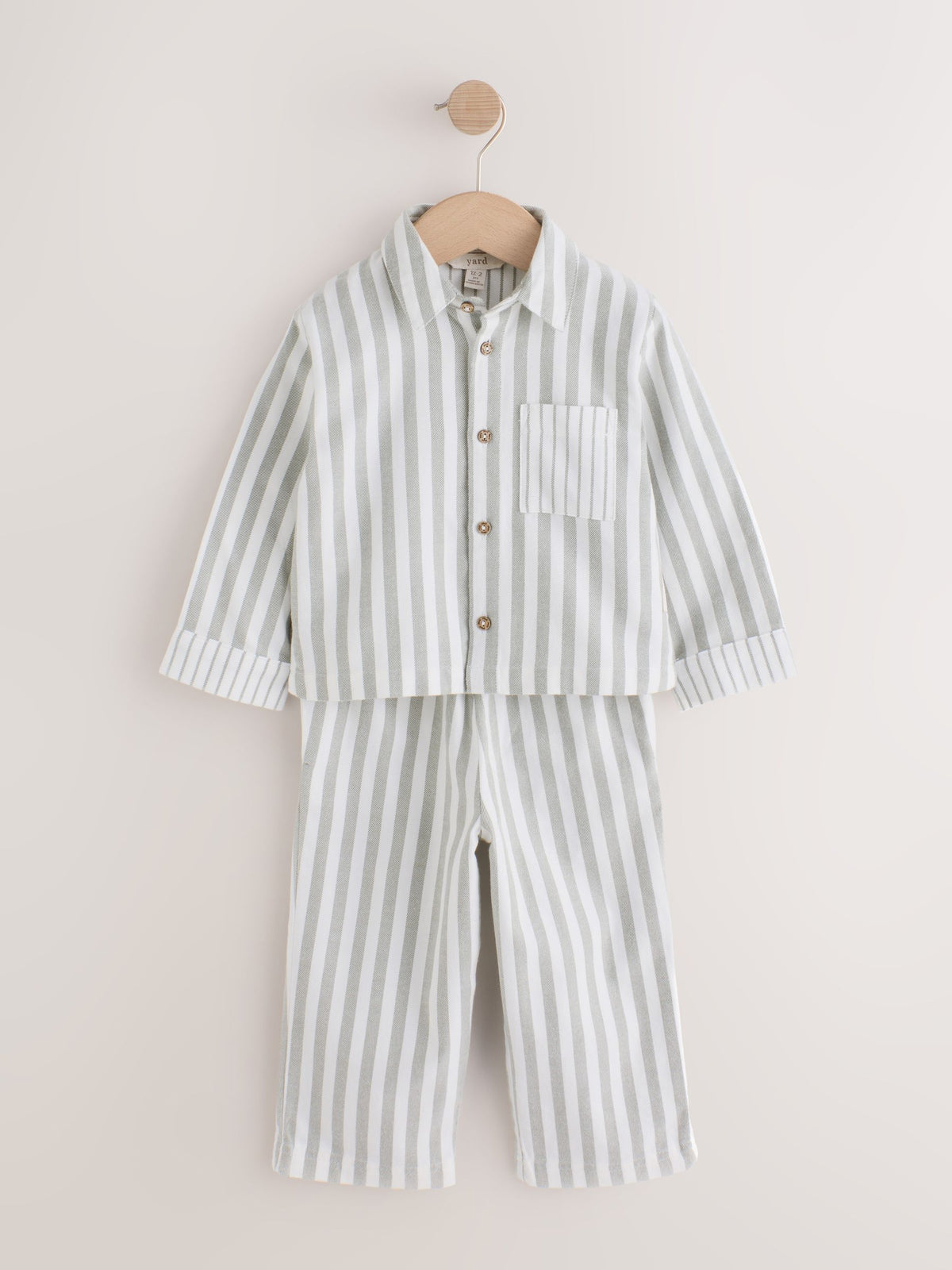 Green Hedben Stripe Yard Christmas Matching Family Pyjamas (9mths-16yrs) - image 6